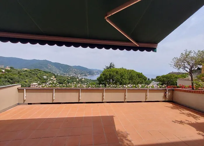 With A Stunning Sea View Pool Tennis Apartment Rapallo